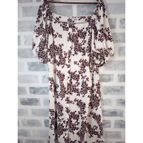 Ophelia & Co. Dresses & Skirts - New Women's Ophelia Rose Dress Size 2xl Button up. Square neckline